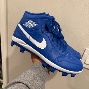 Jordan 1 Retro MCS High Game Royal Baseball Cleats AV5354-401 Men’s Size 11